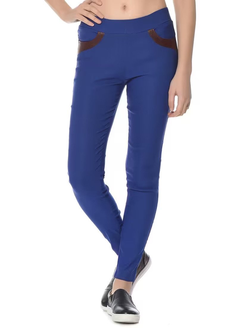 Solid ankle length jeggings